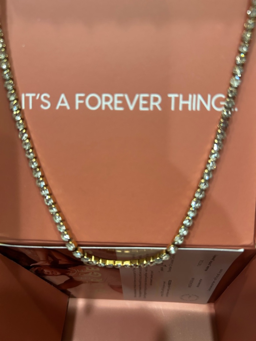Gold-Tone Crystal Bar Necklace - Women's Jewelry